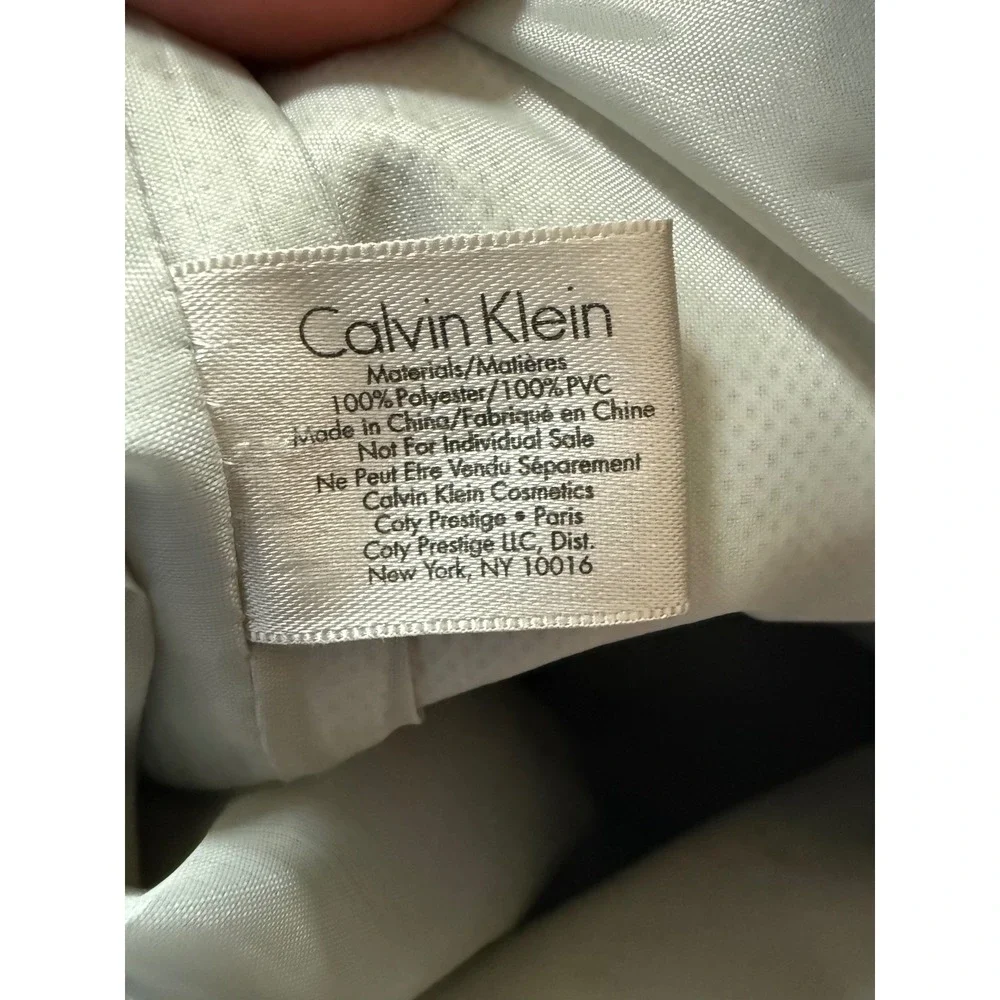 Calvin Klein Grey Black Colorblock Tote Bag Nylon PVC Shoulder Bag